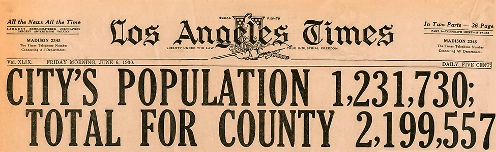 los angeles population